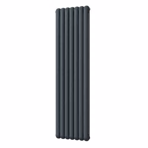 UK Radiators Sherwood Anthracite Round Top Column Radiator, W: 50.7 cm, H: 180 cm – 2