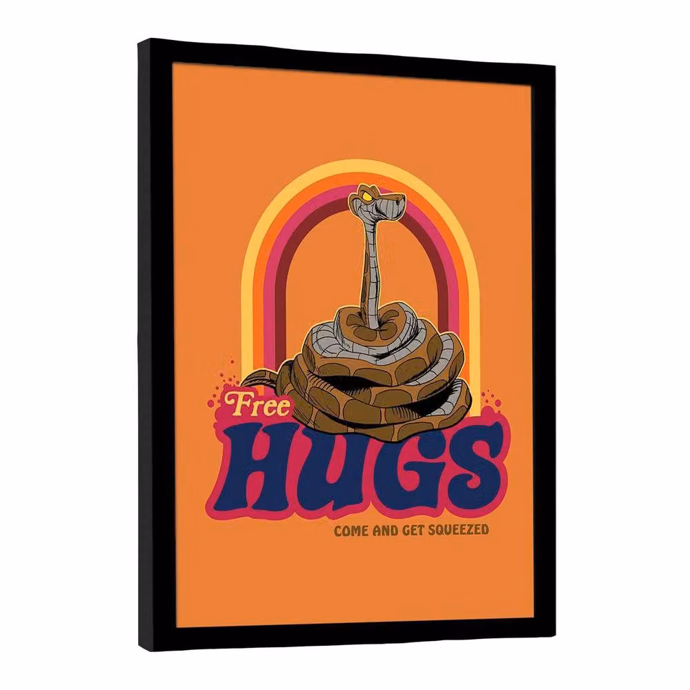 Disney Free Hugs Multicolour Framed Paper Poster – 2