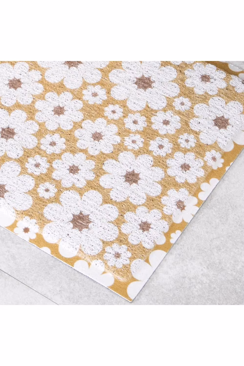 Artsy Mats Green and Yellow Floral Doormat, W: 70 cm, D: 40 cm – 2