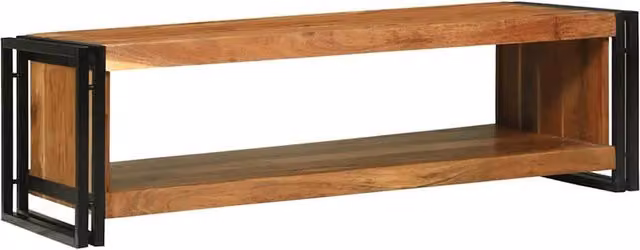 Berkfield Home Modern Acacia Wood Coffee Table in Brown, W/D/H: 120 x 50 x 38 cm