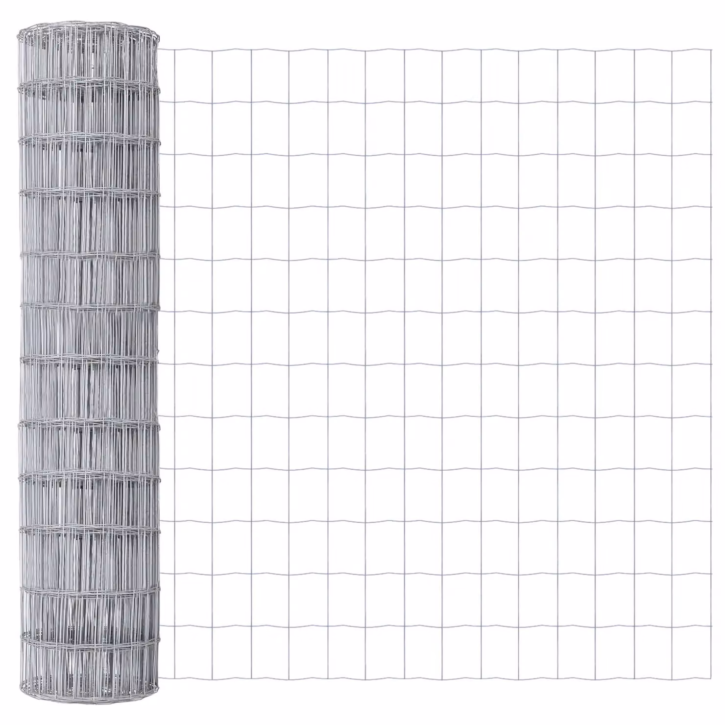 Berkfield Home Euro Fence 1 Galvanised Steel Mesh Roll, Silver, 2 x 25 m – 2