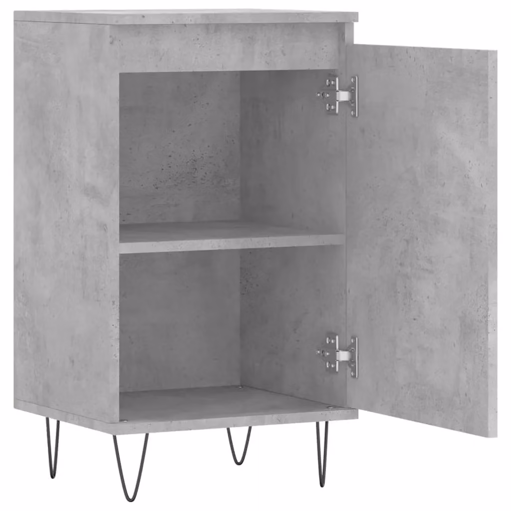 Berkfield Home Concrete Grey and White Sideboard, W/D/H: 40 x 35 x 70 cm – 3