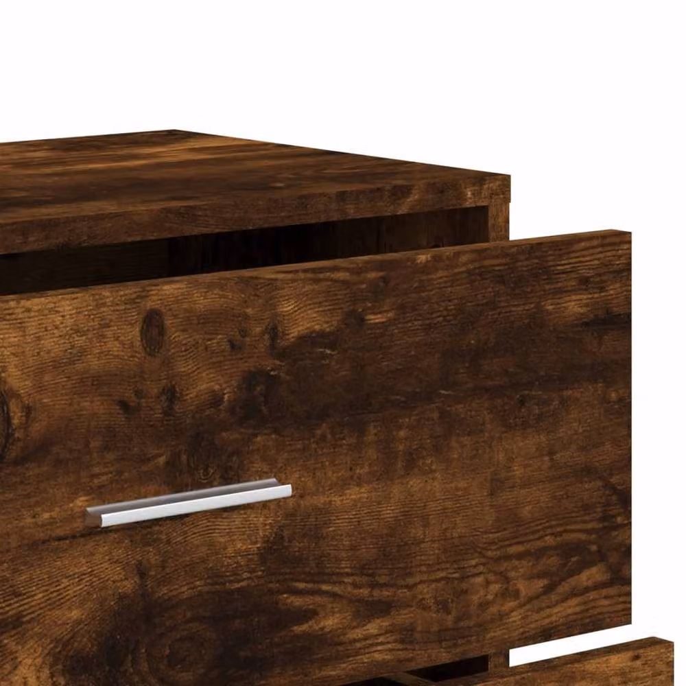 Berkfield Home Smoked Oak Sideboard in Brown, W/D/H: 60 x 31 x 84 cm – 6
