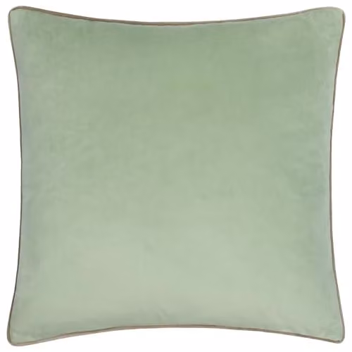 Furn Meridian Velvet Piped Square Cushion in Blue, W/D/H: 55 x 55 x 55 cm – 1