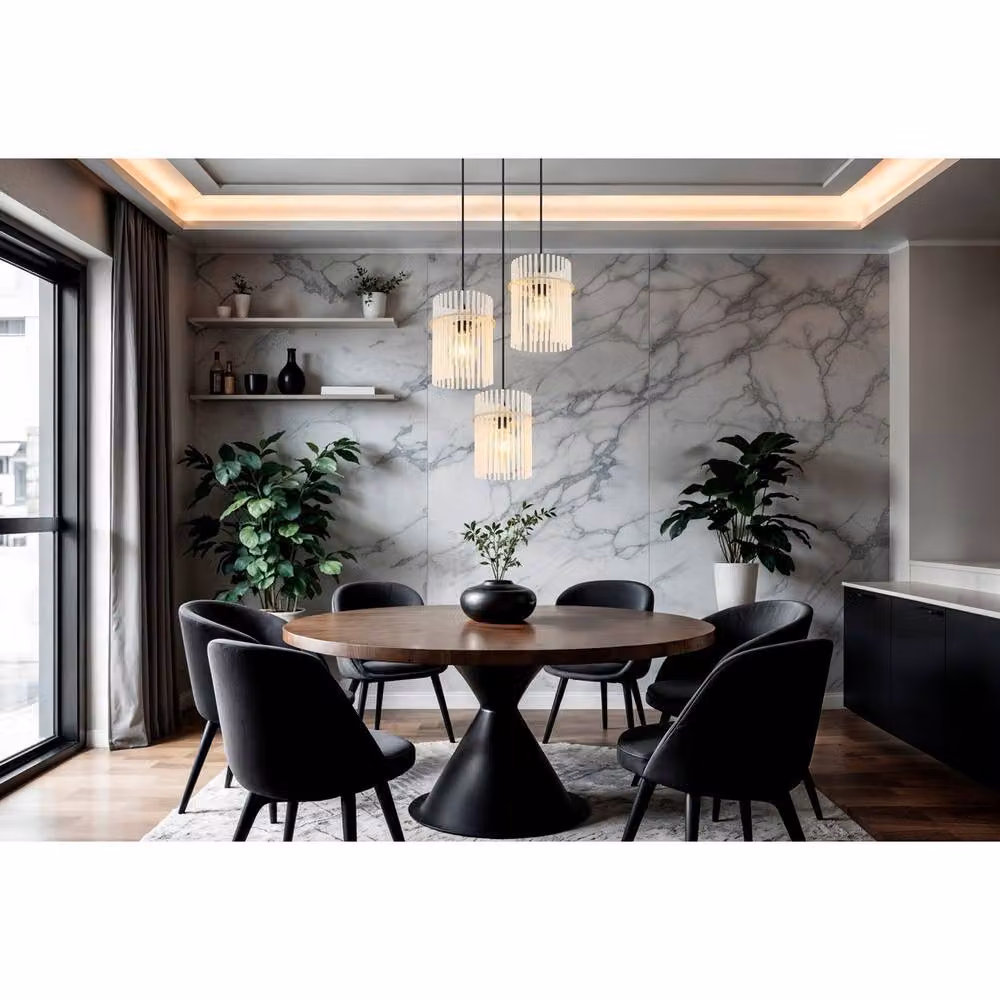 Netlighting Gorley Cluster Pendant Light in Beige with Sand Glass Rods, Height-Adjustable, W/D/H: 47 x 47 x 140 cm – 4
