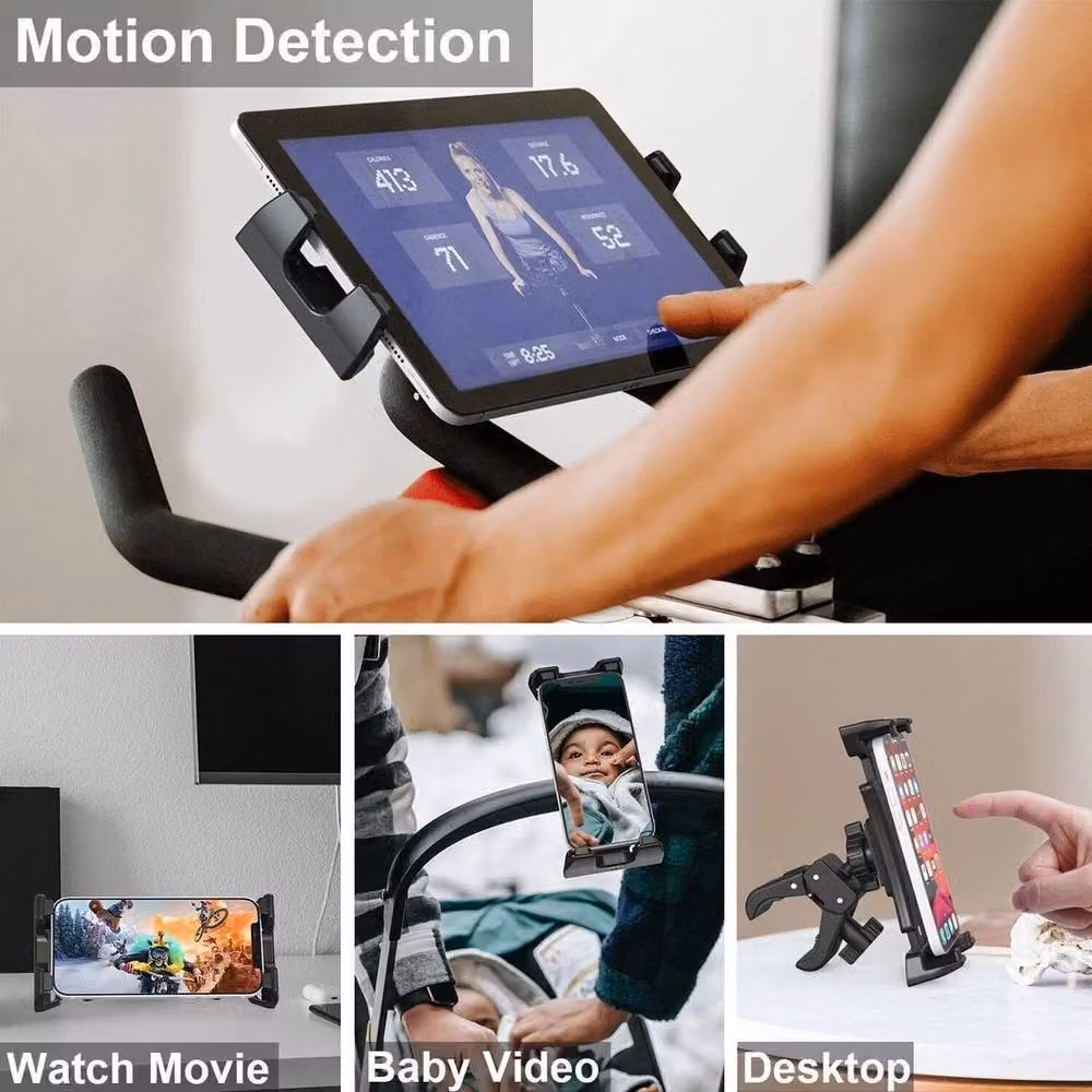 SPETLEK Tablet and Phone Holder for Gym and Treadmill, Black – 2