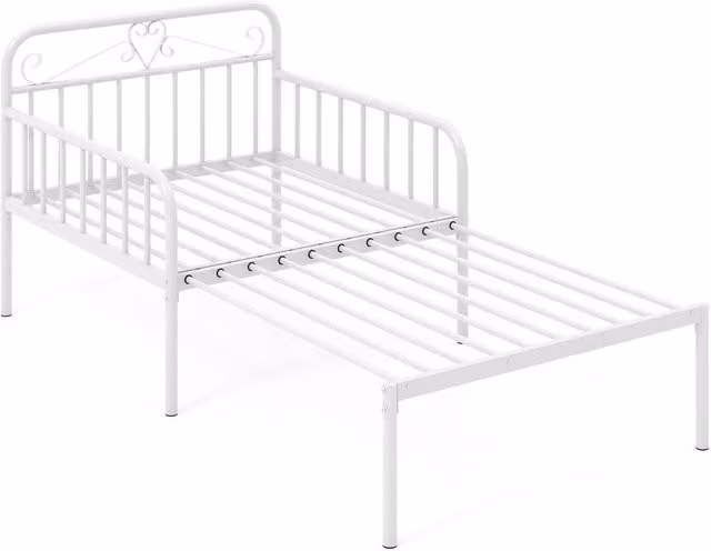 Costway Metal Extendable Daybed with Pull Out Frame, White