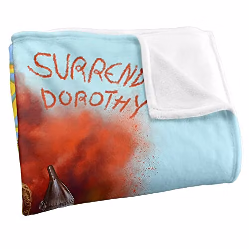 WB 100 Wizard of Oz Retro Throw Blanket, White, W/D: 152 x 127 cm – 2