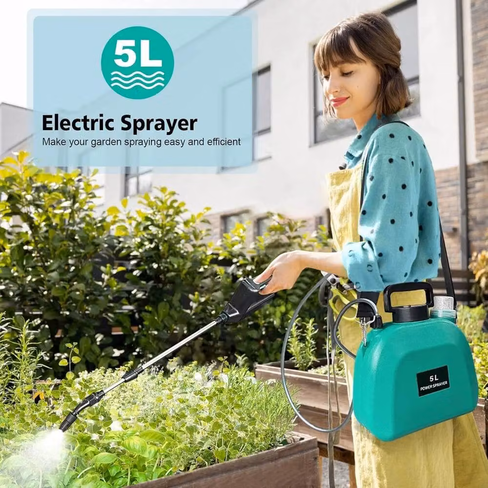 NESTLUNE Electric Garden Sprayer Pump for Weed and Chemical Application, Green, 1.25 kg – 6