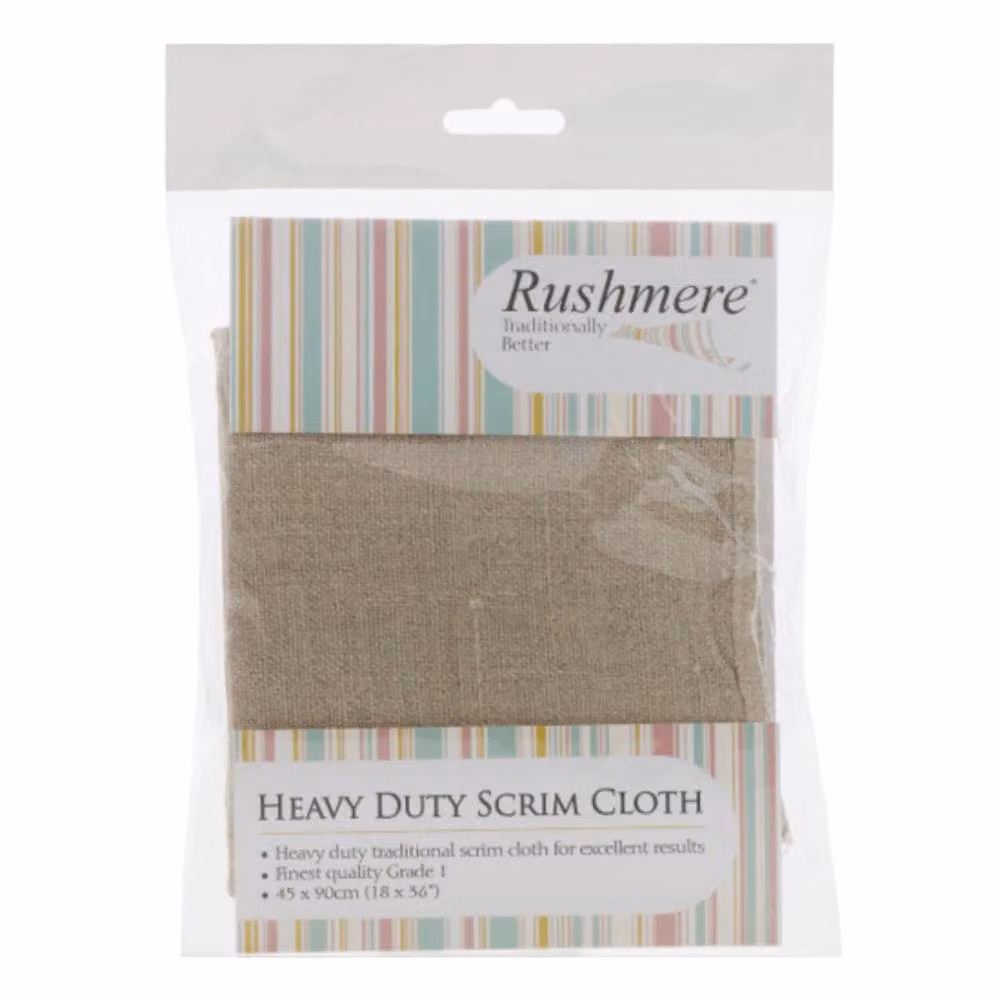 Rushmere Heavy Scrim Cloth Grade 1 in Natural Beige, W: 45.72 cm x H: 91.44 cm – 2