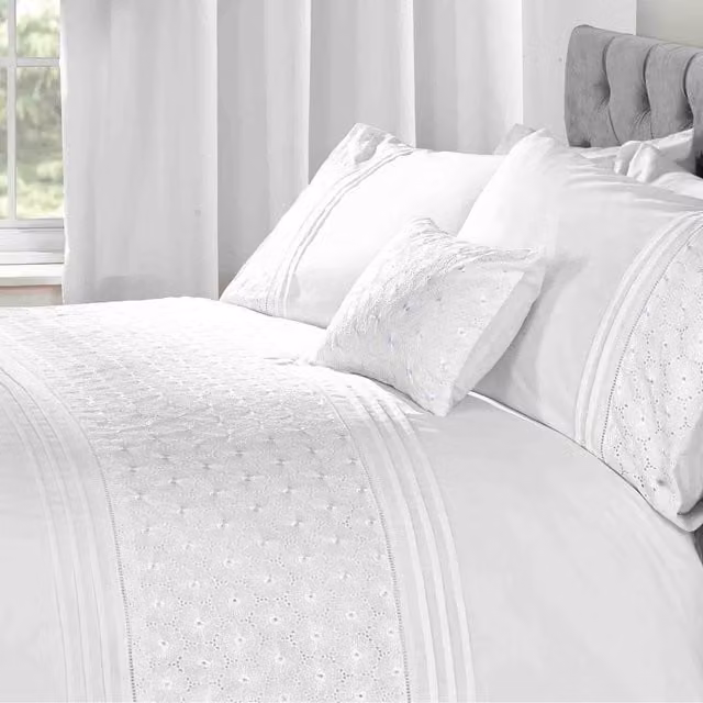 Everdean Boudoir Square Cushion Cover in White