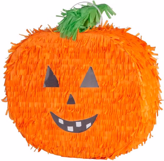 Fax Potato 2 Piece White Halloween Bat Pinata and Blindfold Set