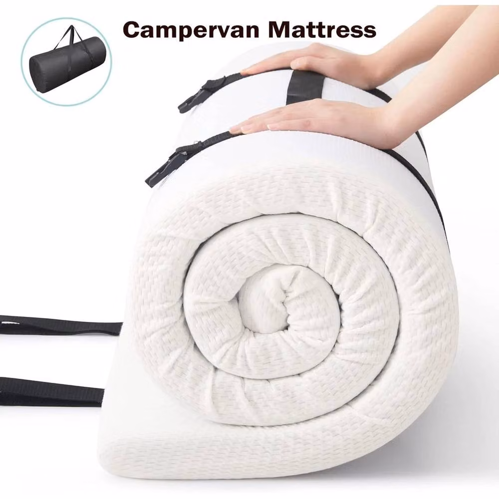 PAWNORA White Campervan Mattress Topper, W/D/H: 120 x 190 x 5 cm – 3