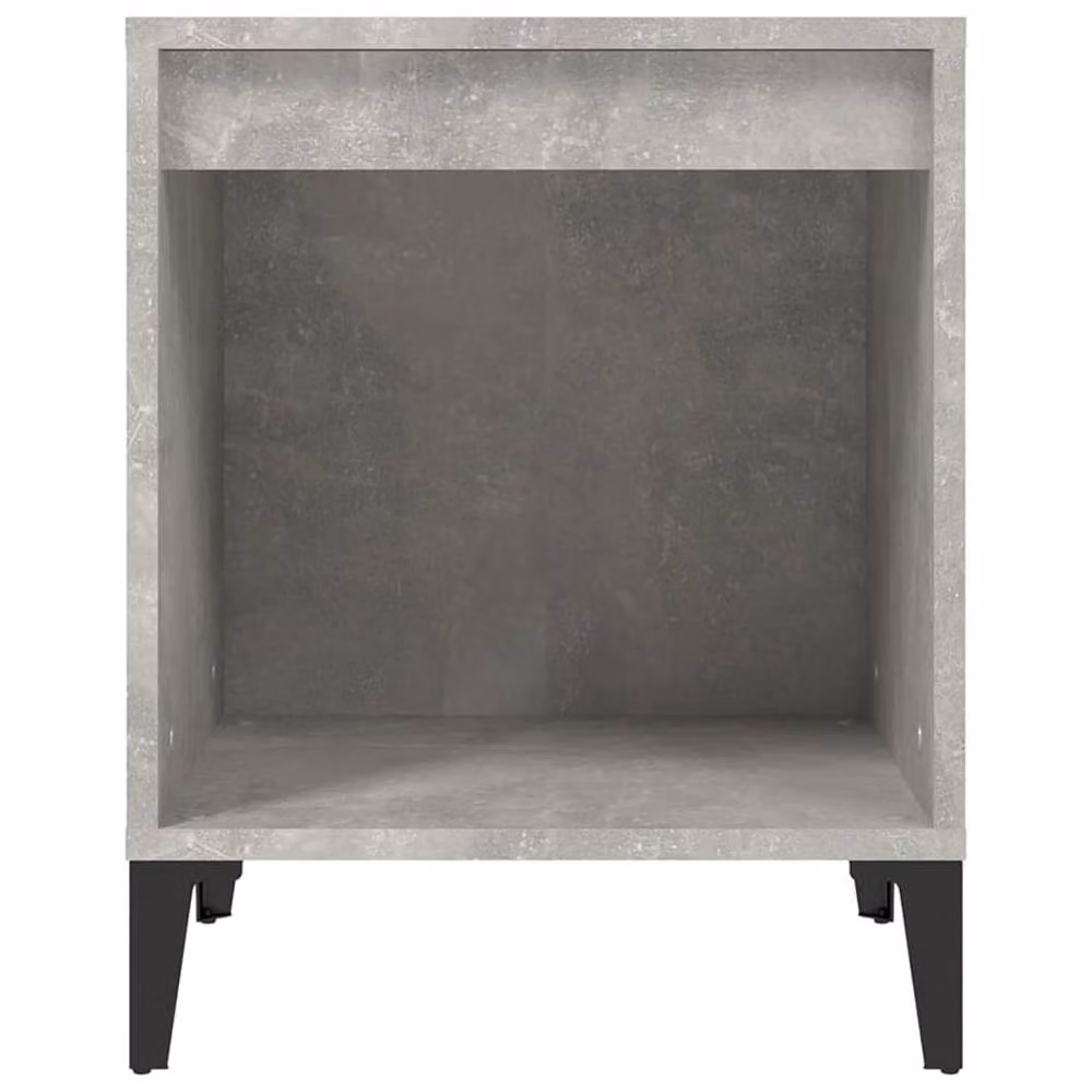 Berkfield Home Set of 2 Bedside Cabinets in Concrete Grey, W/D/H: 40 x 35 x 50 cm – 4