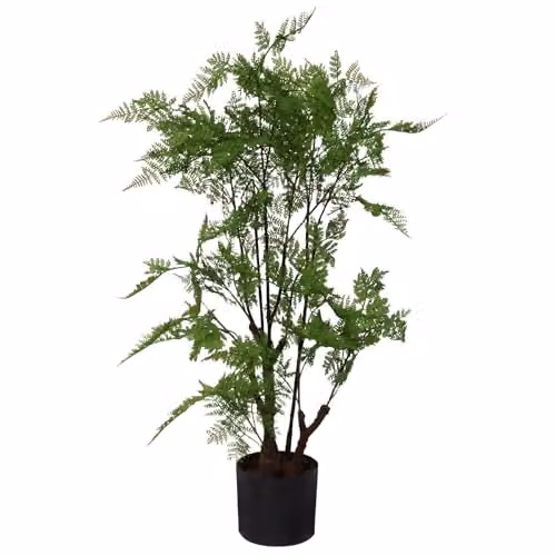 Leaf Artificial Moss Base Fern Foliage Plant in Green, Height: 90 cm – 1