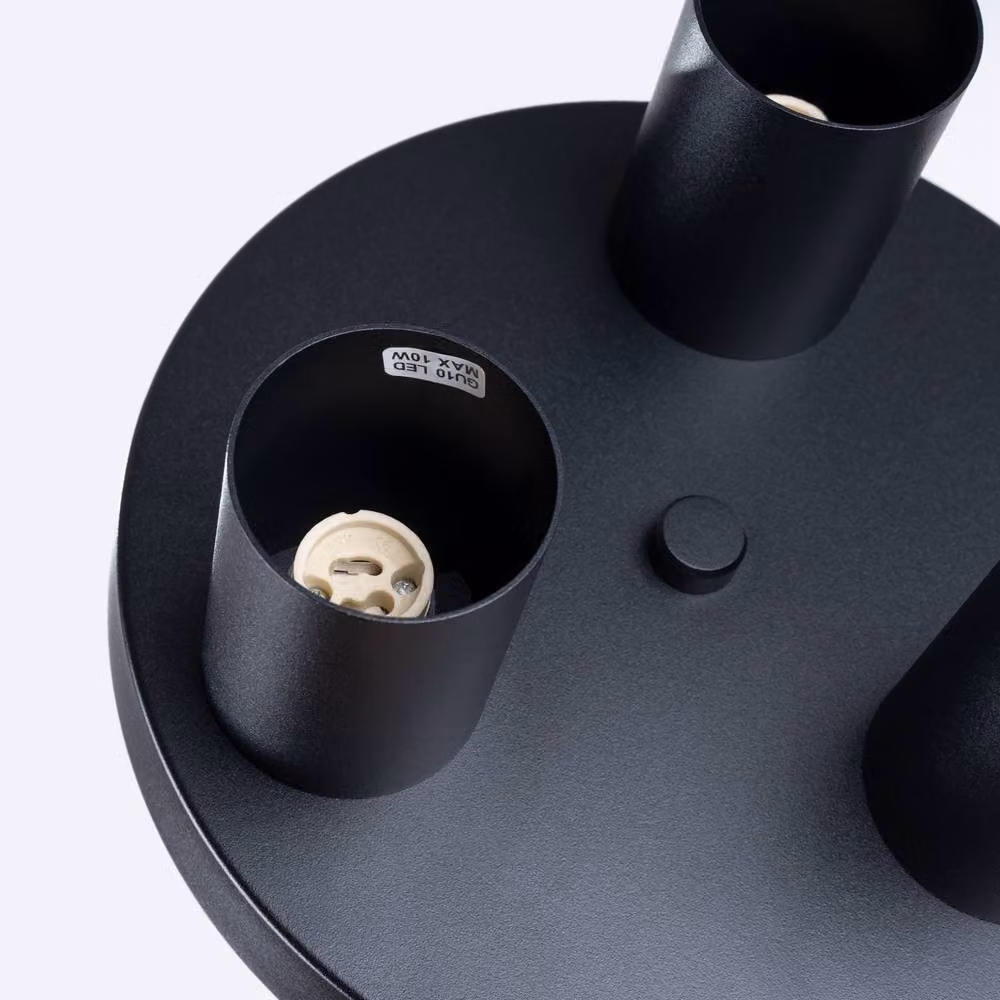 Sollux Lighting modern black metal ceiling lamp with 3 lights, W/D/H: 12 x 25 x 25 cm – 4