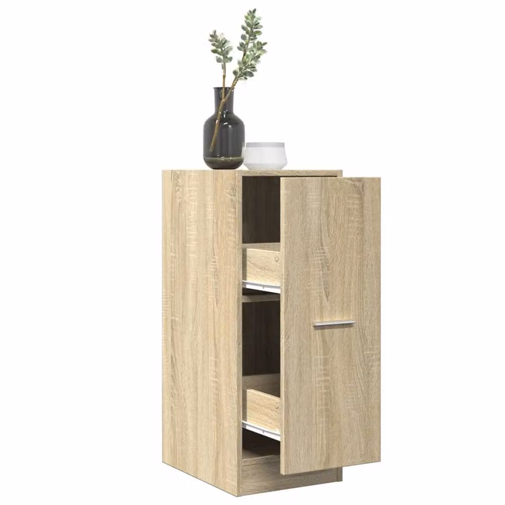 Berkfield Home Elegant Apothecary Cabinet in Sonoma Oak, Light Tan, W: 30 cm, D: 41 cm, H: 77.5 cm – 2