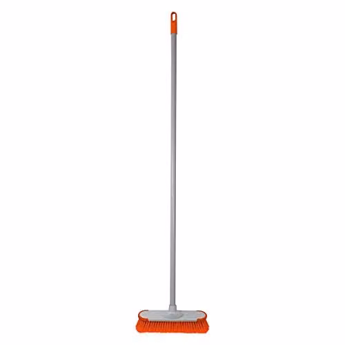 Charles Bentley Orange Indoor Broom with Soft Flagged Bristles and Metal Handle, W/D/H: 120 x 14 x 14 cm – 1