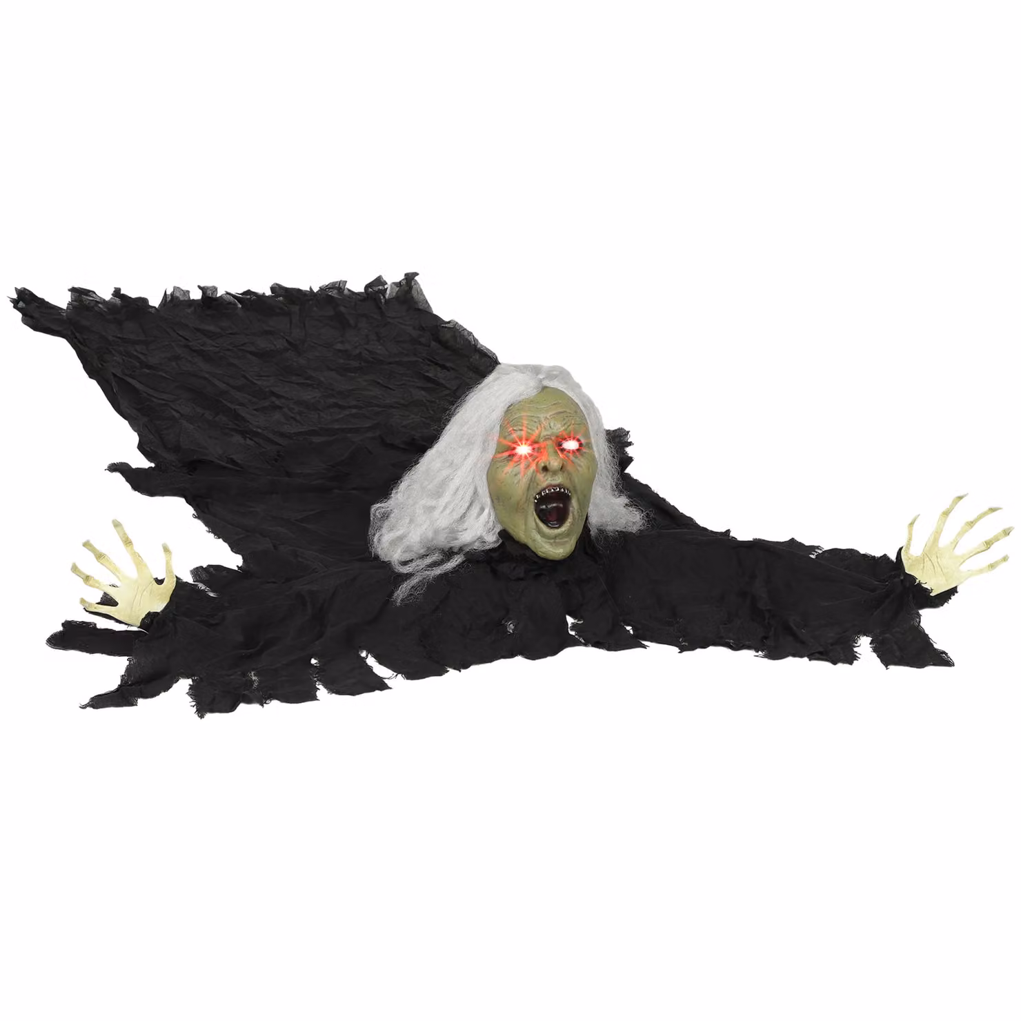 OUTSUNNY Life Size Scary Halloween Decoration, Black and Red, Height: 183 cm – 2