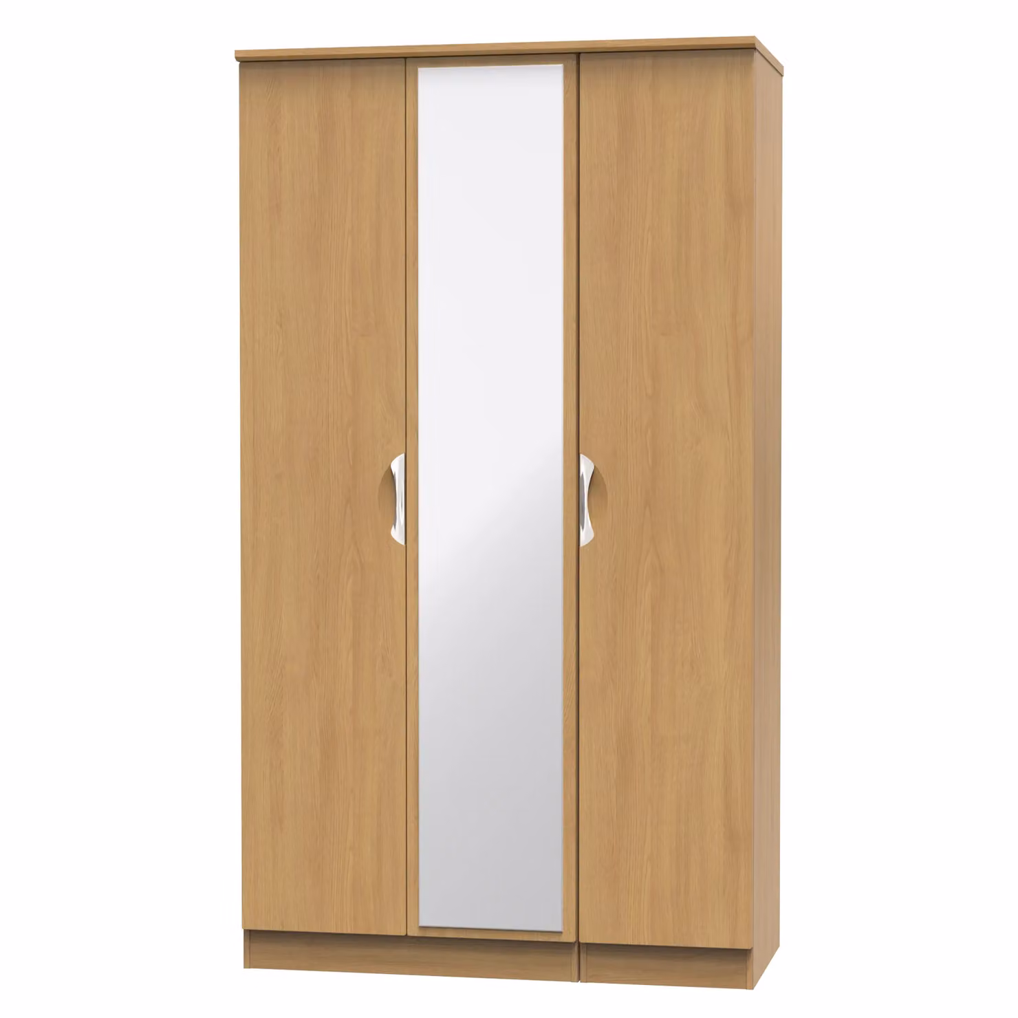 Ready Assembled 2 U Holborn Tall Triple Mirror Wardrobe in Brown – 2