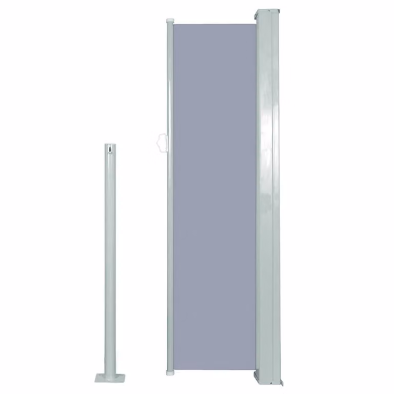 Berkfield Home Retractable Side Awning in Grey, W/H: 300 x 120 cm