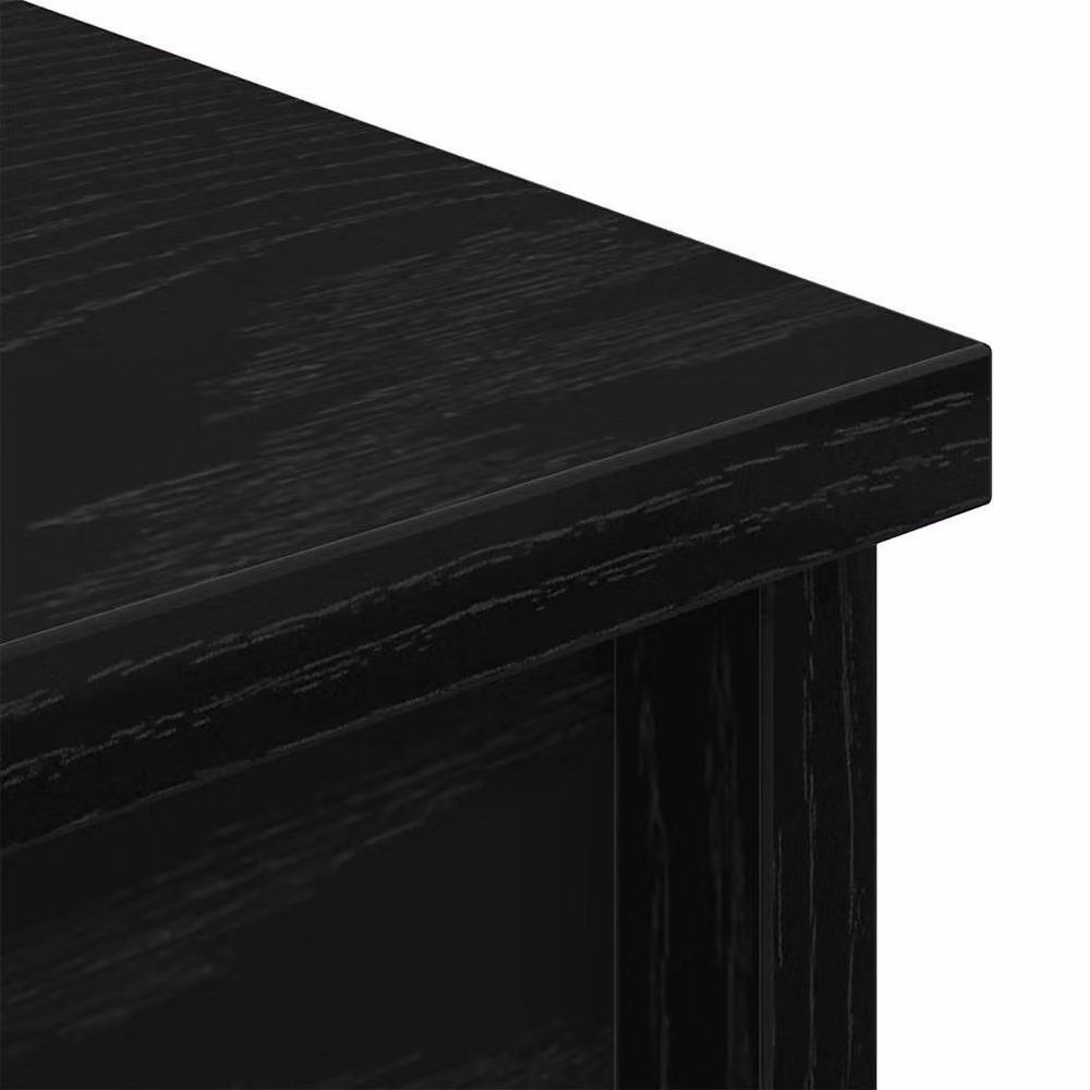Berkfield Home Black Oak Highboard, W: 37.5 cm, D: 35 cm, H: 180 cm – 4