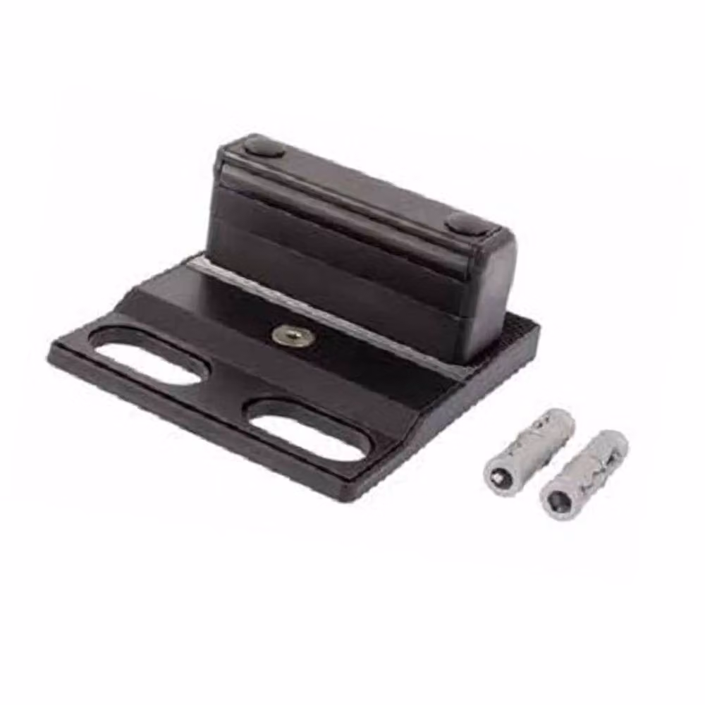 Locinox Bolt-On Off-Centred Ground Stop in Black Aluminium – 2