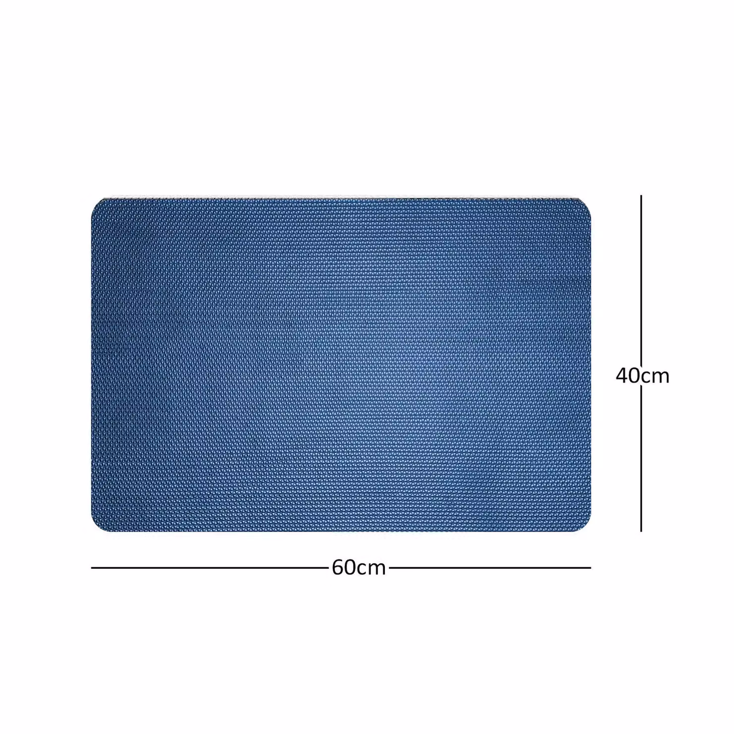 Nicoman Reversible Non-Slip and Mould-Resistant PVC Shower Mat in Blue and Green, W/D: 60 x 40 cm – 3