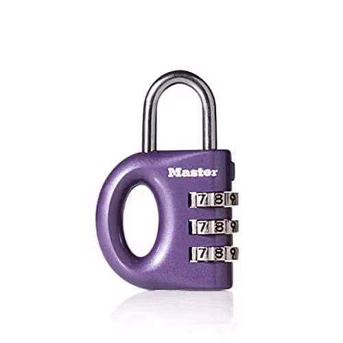 Master Lock 633EURD Combination Padlock with Zinc Body, W/D/H: 5.6 x 3.2 x 1.1 cm – 1