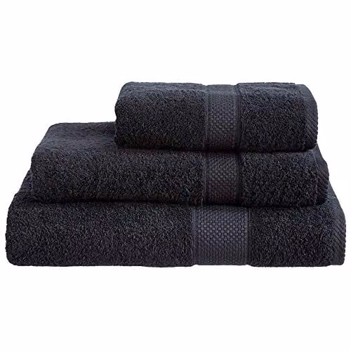Linens Limited Turkish Cotton Face Cloth in Black