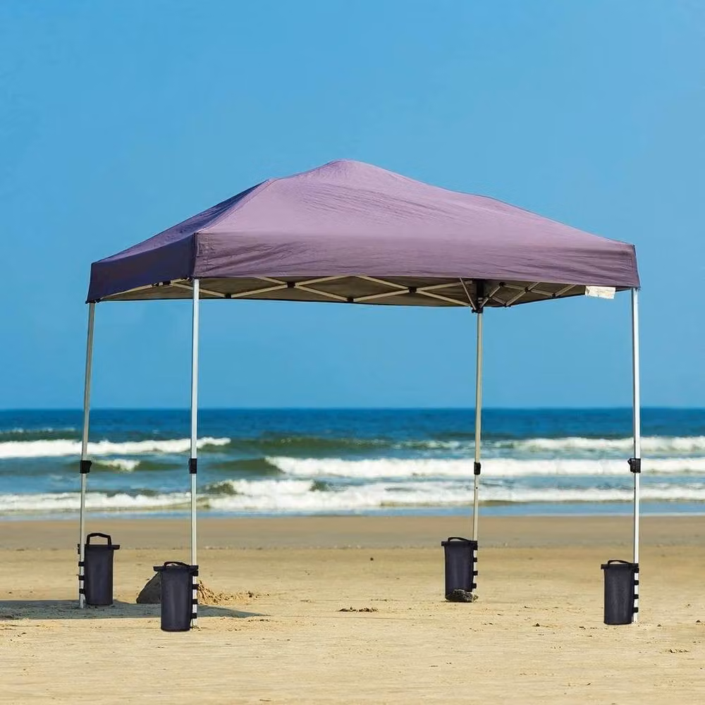 Kelvenix 4-Piece Black PVC Gazebo and Parasol Sandbag Weights – 4