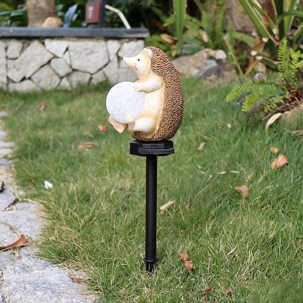 Quipulse Solar Hedgehog LED Outdoor Ground Plug Light in Multicolour – 2