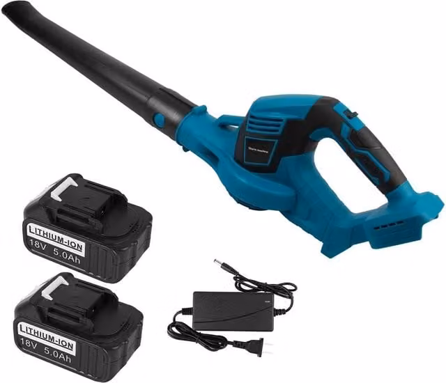 VOGREX 2 Battery Fixed Speed Blower for Makita 18V, Blue
