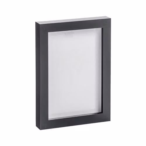 Nicola Spring Black Rectangular Single Photo Frame for 5 x 7 inch Photos