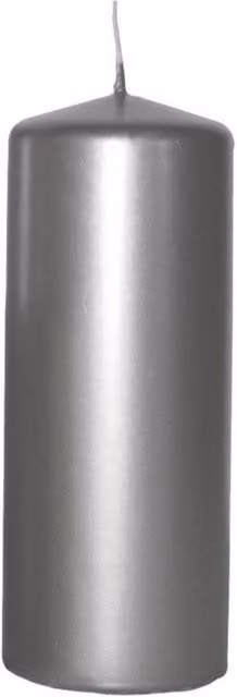 KDMD Silver Wax Pillar Candles, Rectangular Tabletop Design, 200 x 70 mm