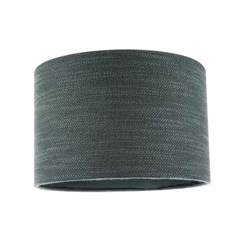 Happy Homewares Modern Round Fabric Lamp Shade in Green, W: 30 cm, H: 20 cm
