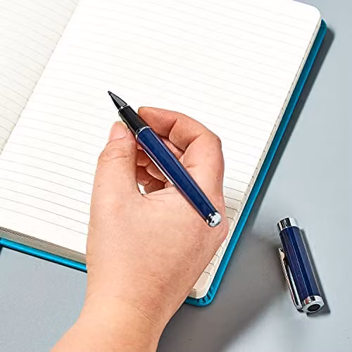 Helix Premium Metal Rollerball Pen with Blue Ink – 3