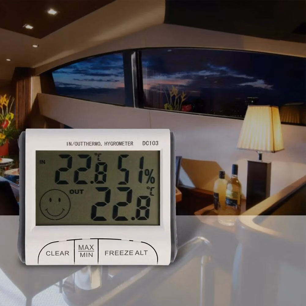 EONLION Digital LCD Indoor Thermometer, White – 4
