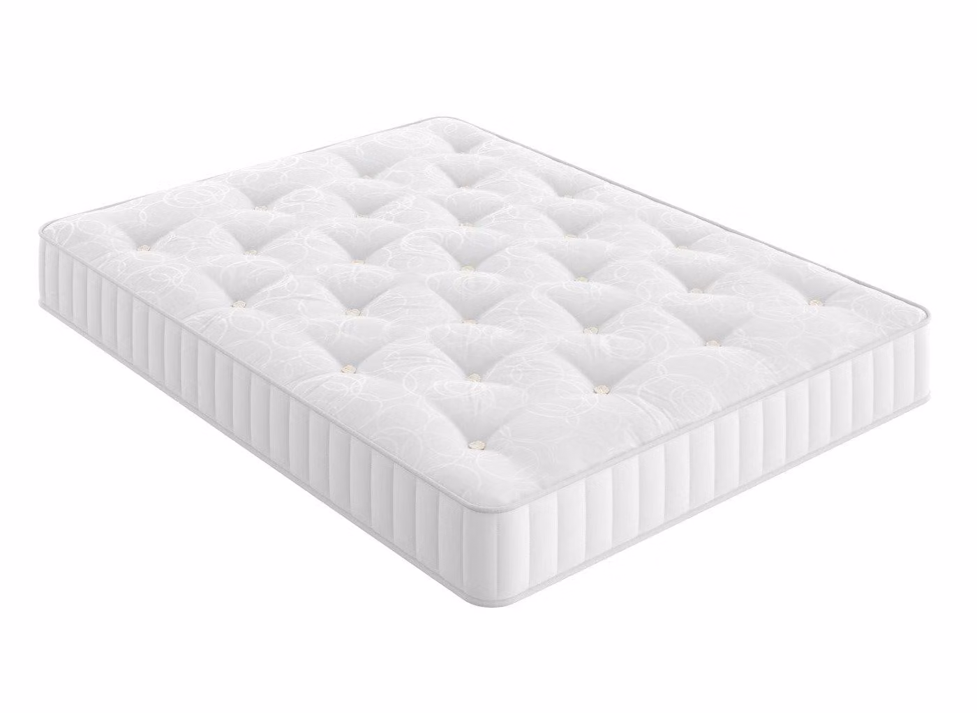 Dreams Workshop Dingwall Traditional Spring Mattress for Adults, White
