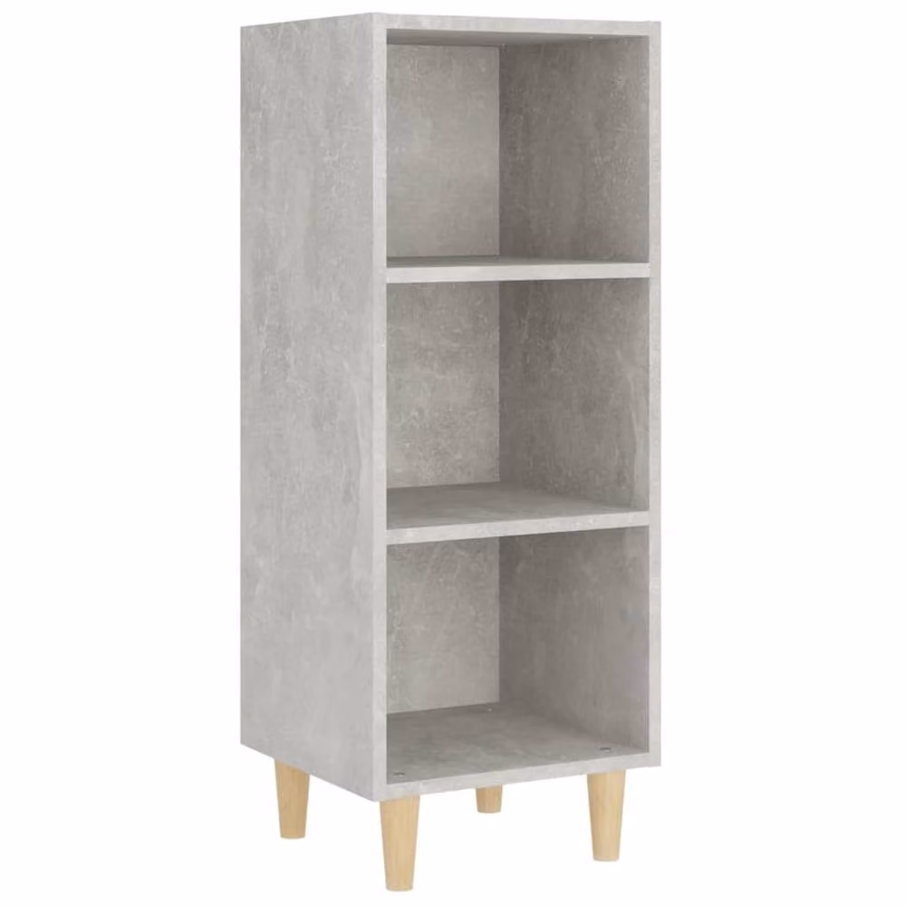 Berkfield Home Sideboard in Concrete Grey, W/D/H: 34.5 x 32.5 x 90 cm – 2