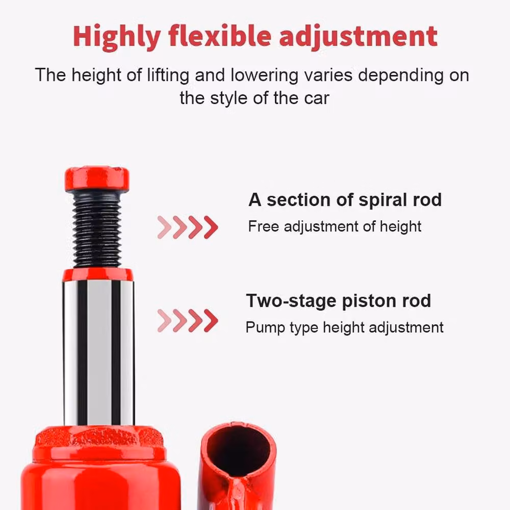 SPETLEK 10 Ton Heavy Duty Hydraulic Bottle Jack in Red – 2