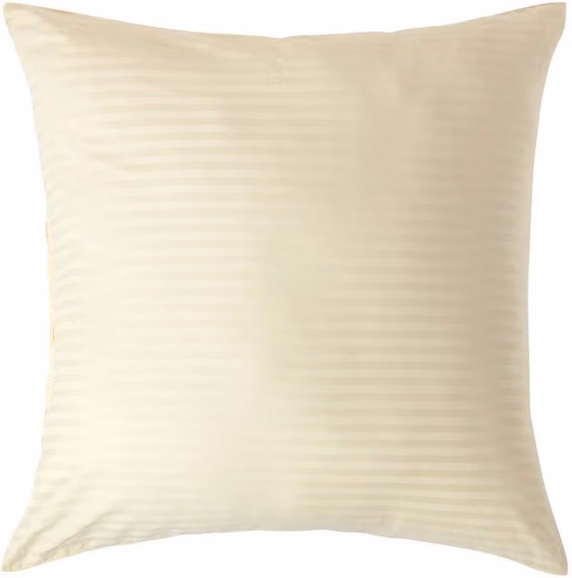 Homescapes 330 Thread Count Egyptian Cotton Percale Housewife Pillowcase, Yellow, W: 80 cm