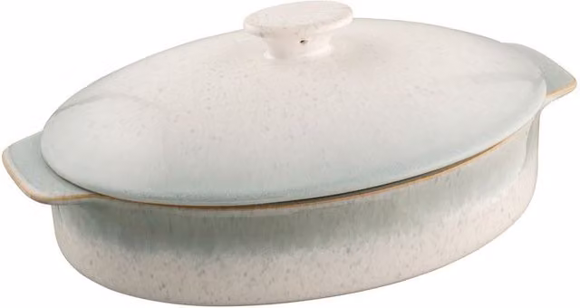 Belleek Living Tivoli Oval Lidded Stoneware Baker in Multicolour