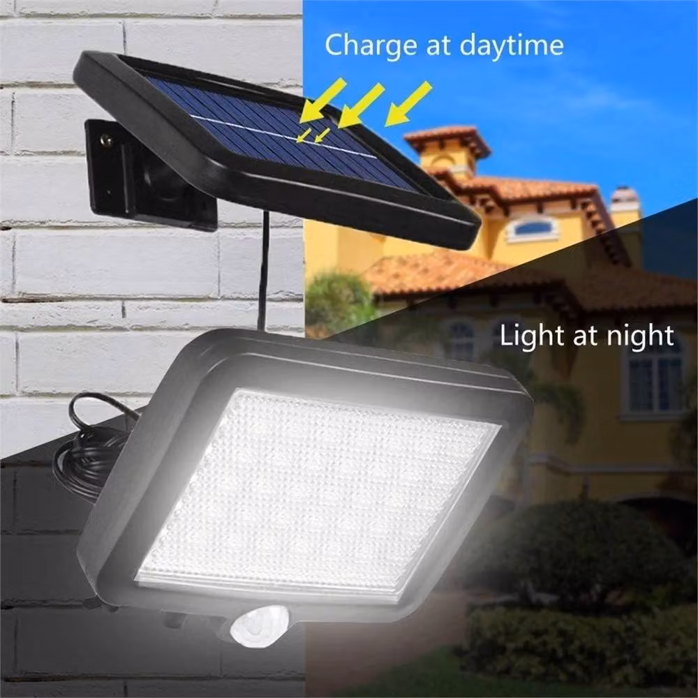 Kelvenix 4 Pack Solar LED Motion Sensor Security Wall Lights in Black – 3