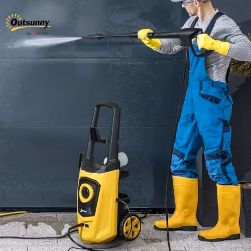 DURHAND 1800W High Pressure Washer, 150 Bar, 510 L/h, Yellow – 2