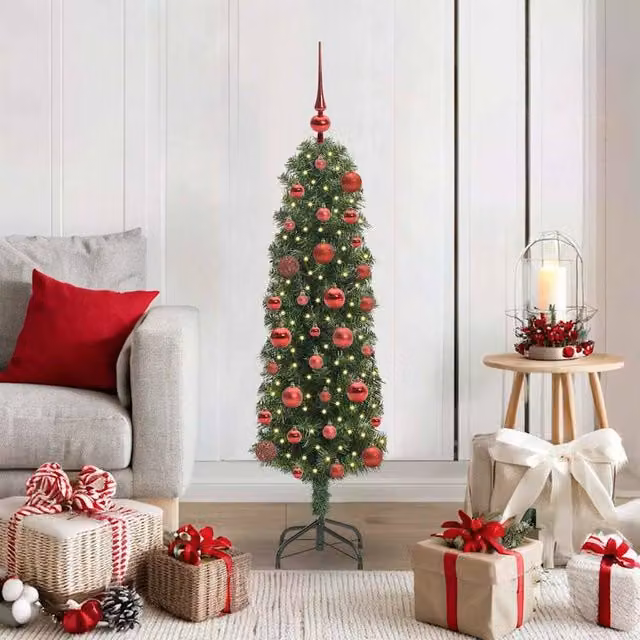 Berkfield Home Artificial Green Christmas Tree with 150 LEDs and Stand, Height: 120 cm – 1