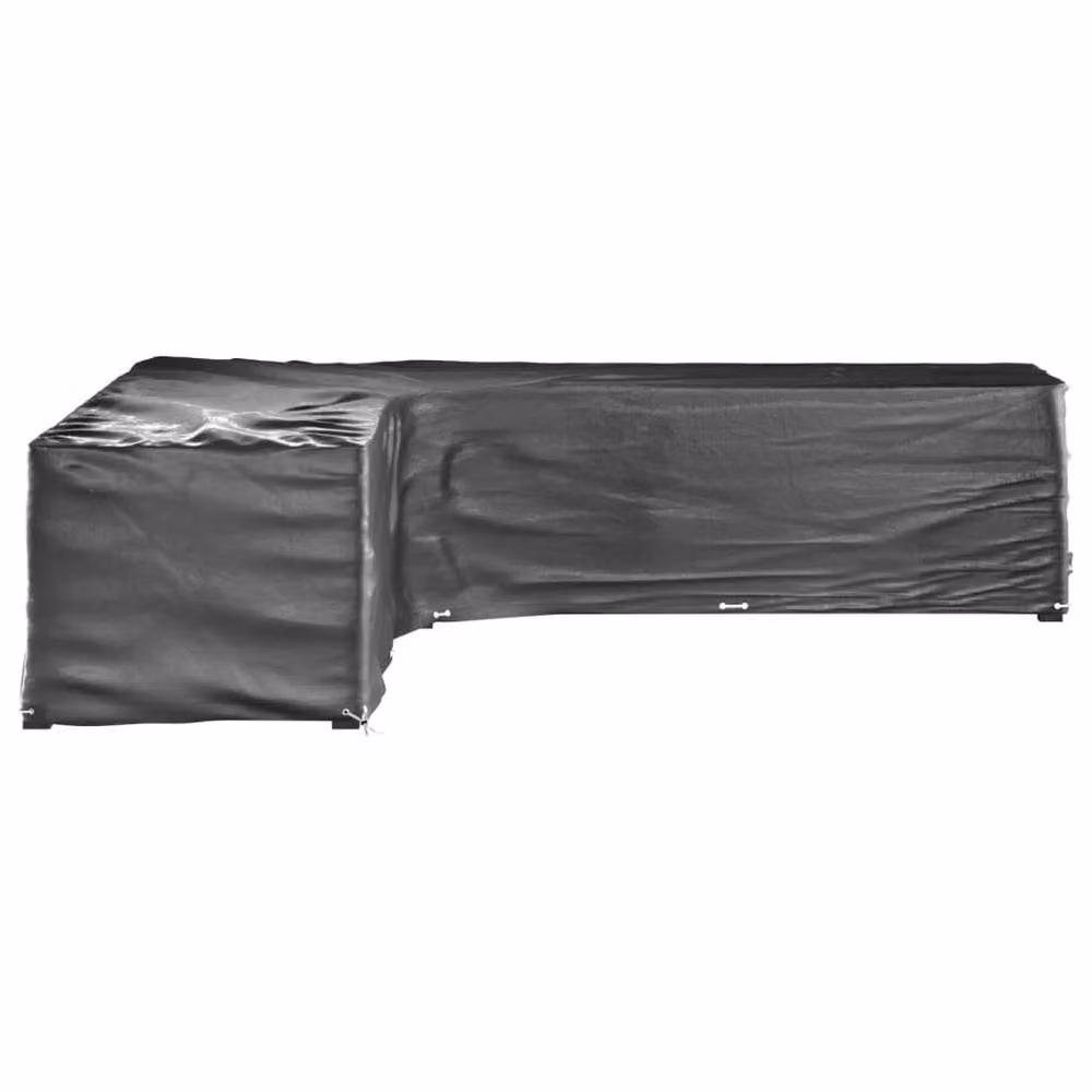 Berkfield Home L-Shaped Garden Furniture Covers, 2 Pack, Black, W/D/H: 300 x 300 x 70 cm – 3
