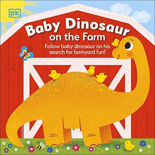 DK Baby Dinosaur on the Farm Multicolour Childrens Book – 1