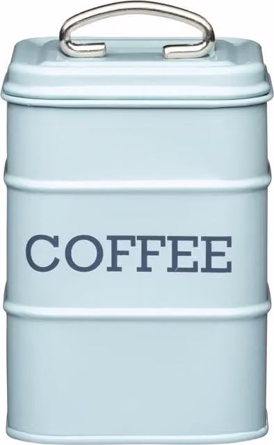 Kitchen Craft Living Nostalgia Vintage Blue Metal Coffee Tin