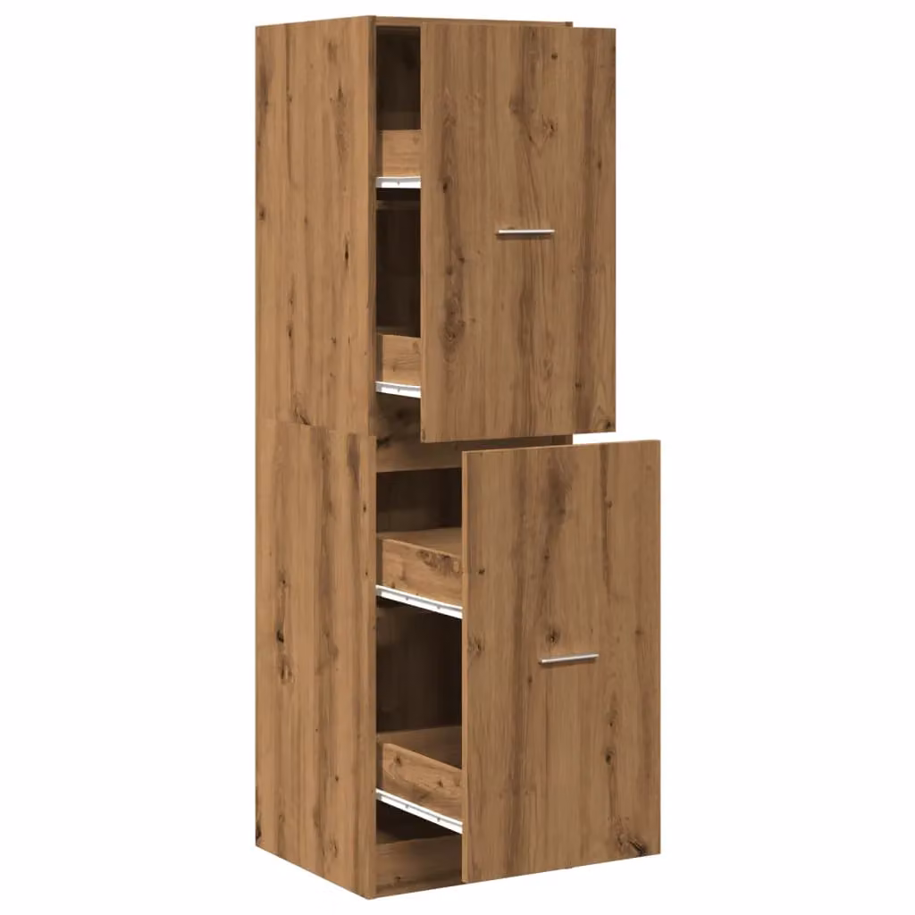Berkfield Home Apothecary Cabinet in Artisan Oak Brown, W: 40 cm, D: 41 cm, H: 144.5 cm – 2